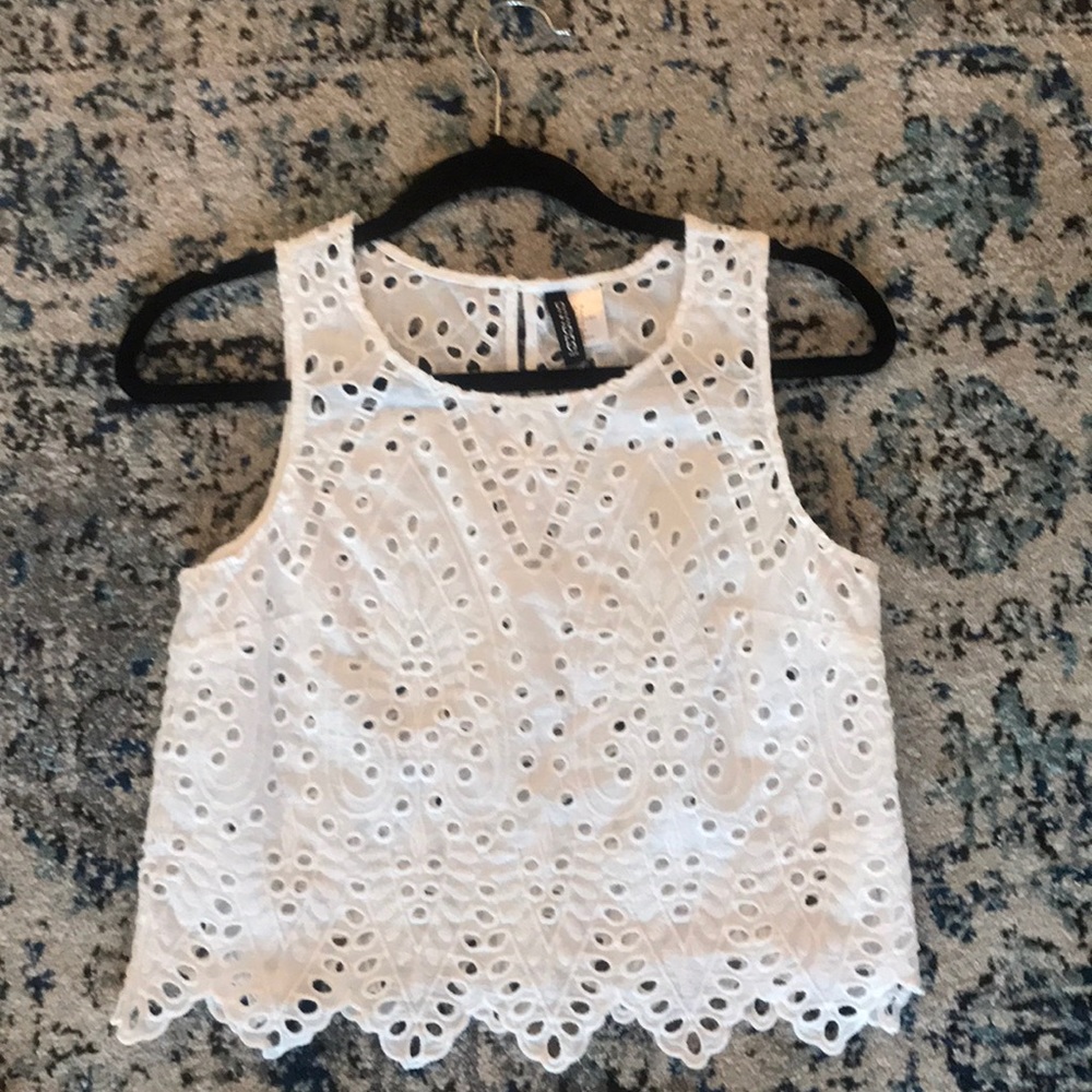 H&M Eyelet Crop Top